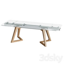 Eden table with glass top 3D Models 