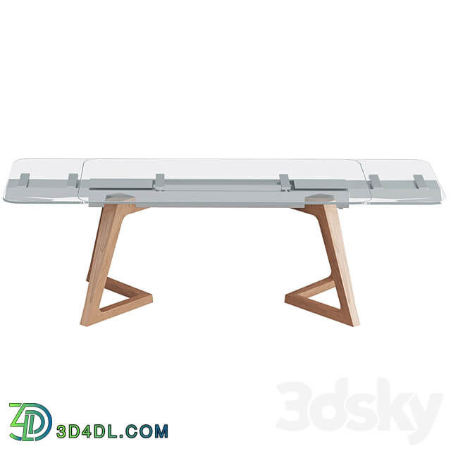Eden table with glass top 3D Models