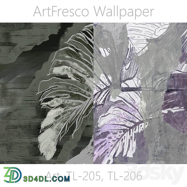 ArtFresco Wallpaper Designer seamless wallpaper Art. Tl 205, Tl 206 OM