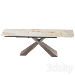 Torino extendable table with ceramic coating 3D Models 