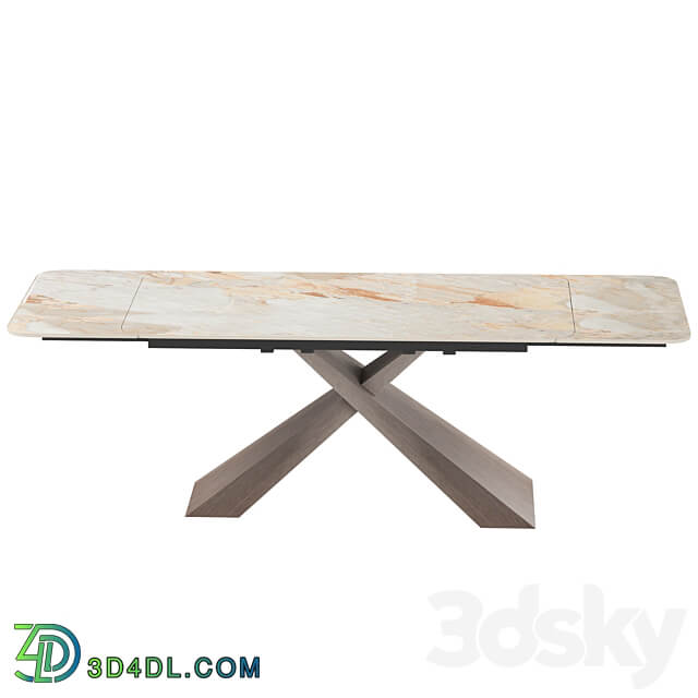 Torino extendable table with ceramic coating 3D Models