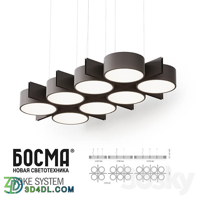 Yoke System Pendant light 3D Models