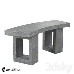 Bench Concretika SKM 110 Small Other 3D Models 