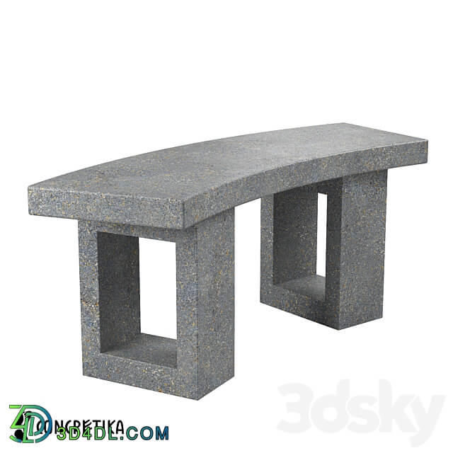 Bench Concretika SKM 110 Small Other 3D Models