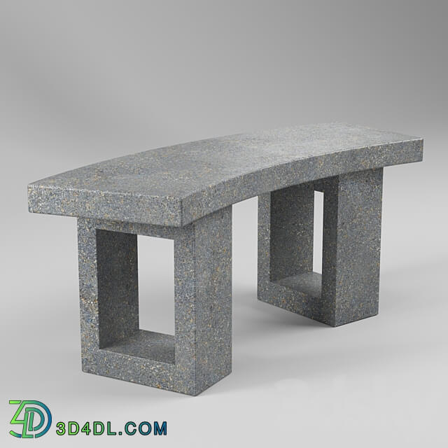 Bench Concretika SKM 110 Small Other 3D Models