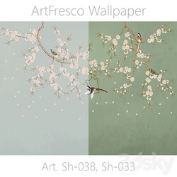 ArtFresco Wallpaper Designer seamless wallpaper Art. Sh 038, Sh 033 