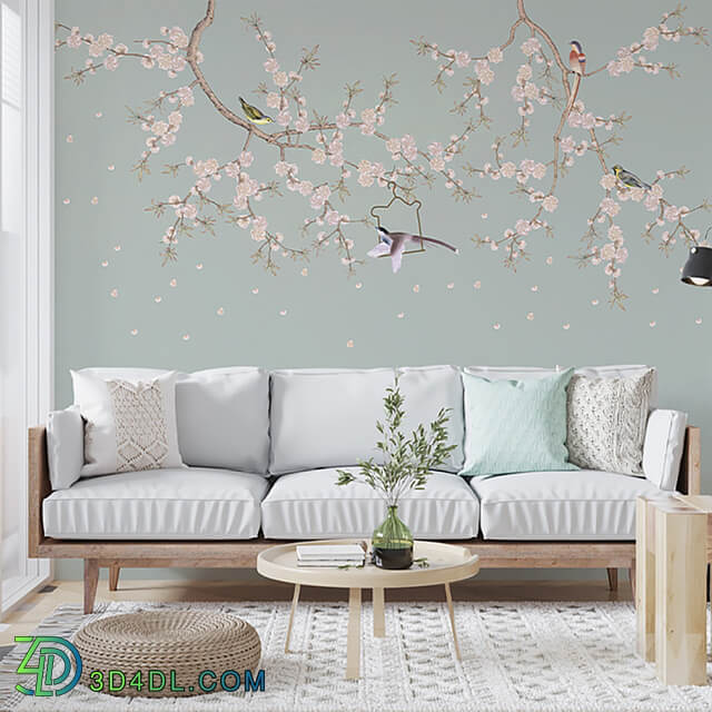 ArtFresco Wallpaper Designer seamless wallpaper Art. Sh 038, Sh 033