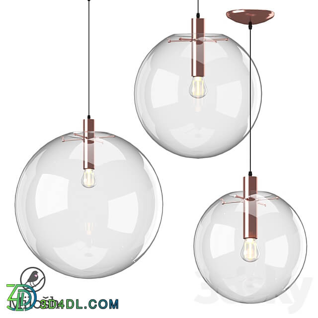 om MILOSH TENDENCE 0869PL C 1PG Pendant light 3D Models