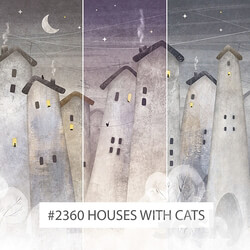 Creativille wallpapers 2360 Houses with Cats 3D Models 