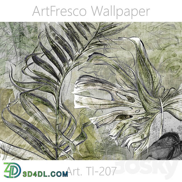 ArtFresco Wallpaper Designer seamless wallpaper Art. TL 207OM 3D Models
