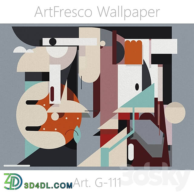 ArtFresco Wallpaper Designer seamless wallpaper Art. G 111OM 3D Models