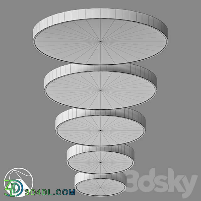 LampsShop.com PL3008 Ceiling Lamp CIRCLE Color Ceiling lamp 3D Models