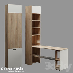 Case transformer Sсandinavia Wardrobe Display cabinets 3D Models 