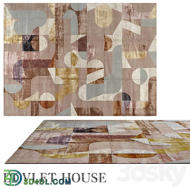 Carpet DOVLET HOUSE art 16393 3D Models