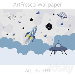 ArtFresco Wallpaper Designer seamless wallpaper Art. Dsp 032 3D Models 