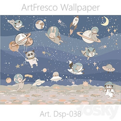 ArtFresco Wallpaper Designer seamless wallpaper Art. Dsp 038OM 3D Models 