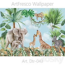 ArtFresco Wallpaper Designer seamless wallpaper Art. Dtr 043 OM 3D Models 