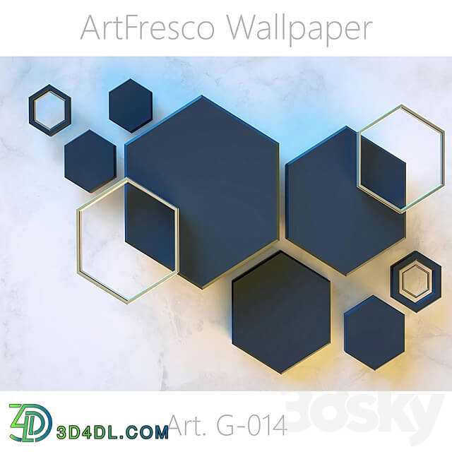 ArtFresco Wallpaper Designer seamless wallpaper Art. G 014OM 3D Models