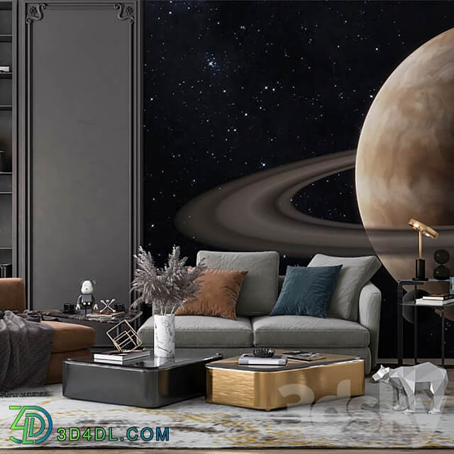 ArtFresco Wallpaper Designer seamless wallpaper Art. Zv 024OM 3D Models