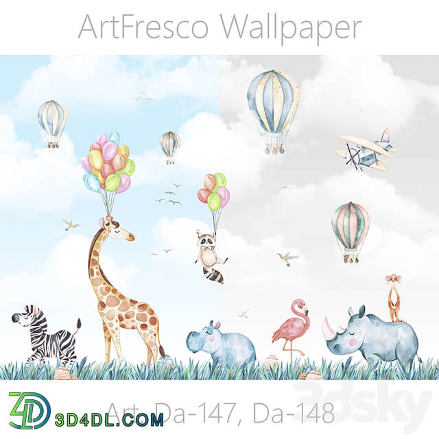 ArtFresco Wallpaper Designer seamless wallpaper Art. Da 147, Da 148 OM