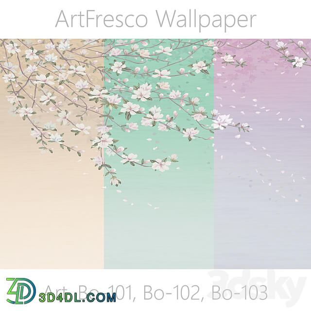 ArtFresco Wallpaper Designer seamless wallpaper Art. Bo 101, Bo 102, Bo 103 OM