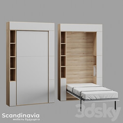 Scandinavia wardrobe beds Wardrobe Display cabinets 3D Models 