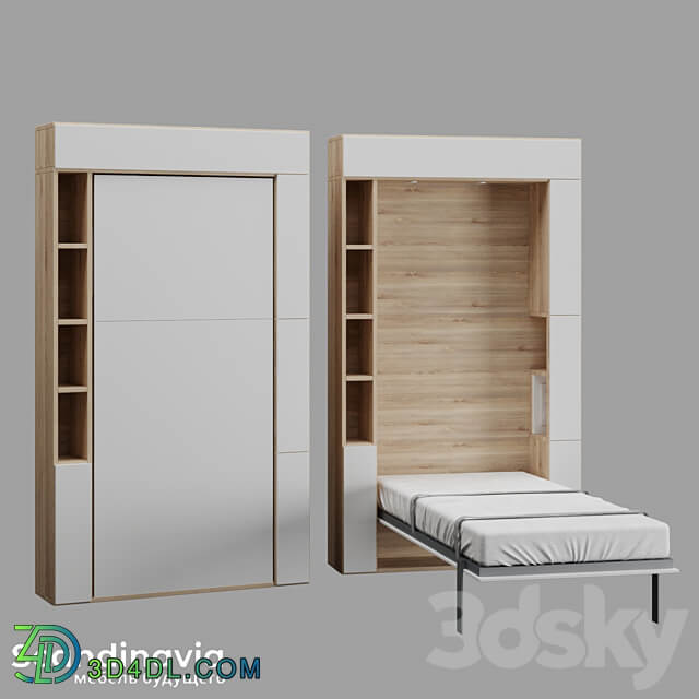 Scandinavia wardrobe beds Wardrobe Display cabinets 3D Models