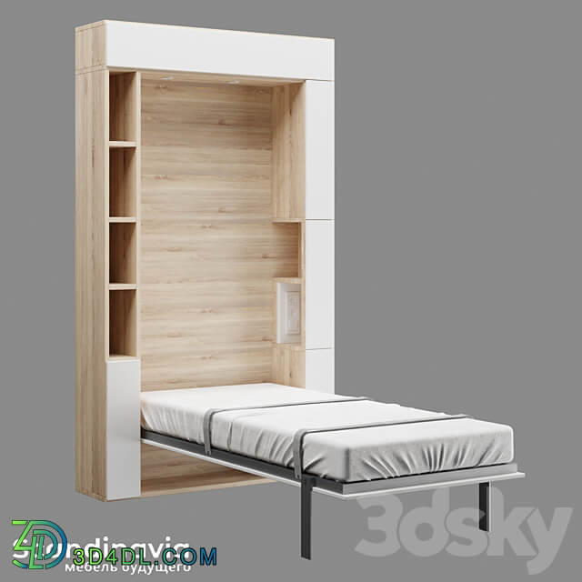 Scandinavia wardrobe beds Wardrobe Display cabinets 3D Models