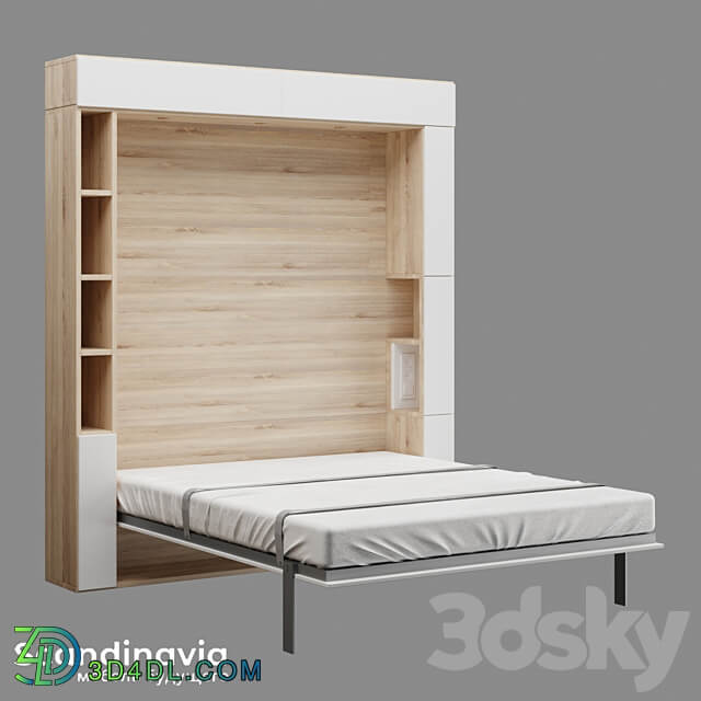 Scandinavia wardrobe beds Wardrobe Display cabinets 3D Models