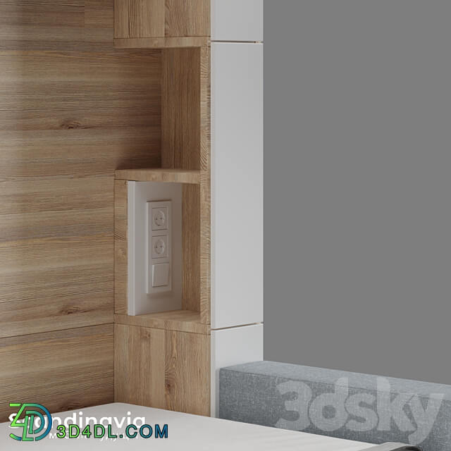 Scandinavia wardrobe beds Other 3D Models