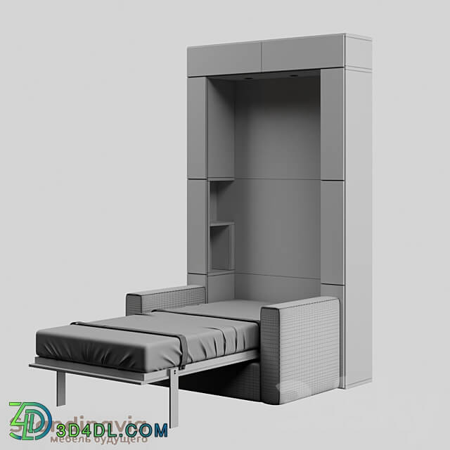 Scandinavia wardrobe beds Other 3D Models