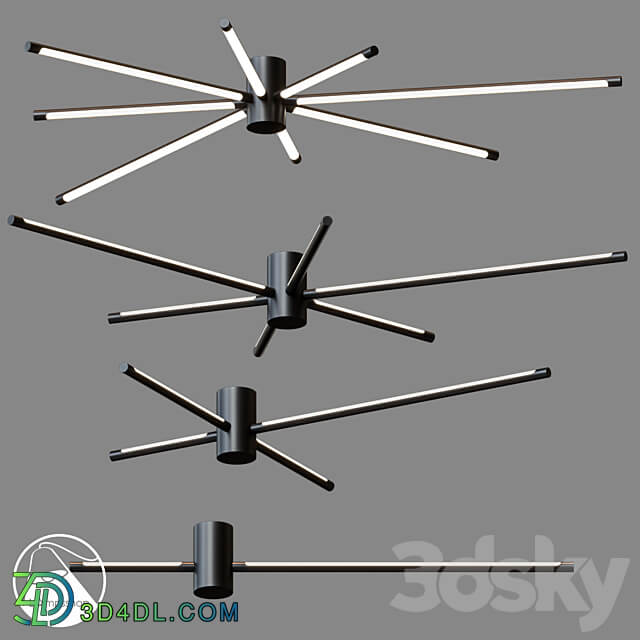 LampsShop.com PL3125 Ceiling Lamp Molaqu Ceiling lamp 3D Models