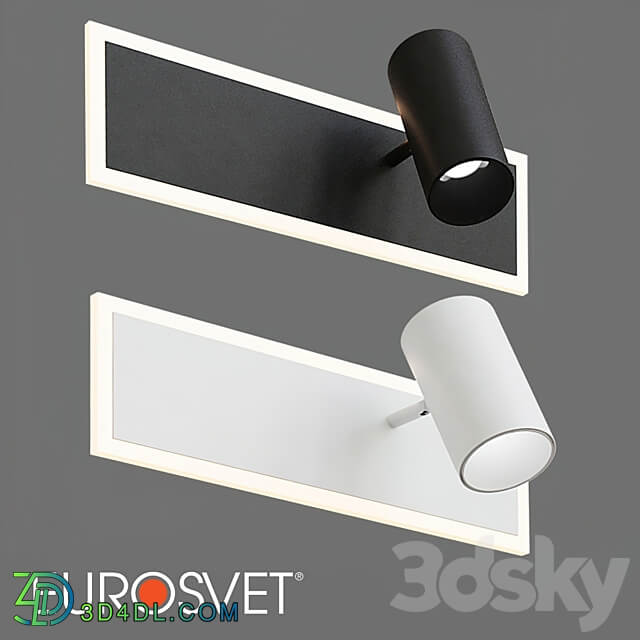 OM LED wall lamp with USB and Type C Eurosvet 20127 1 Binar 3D Models