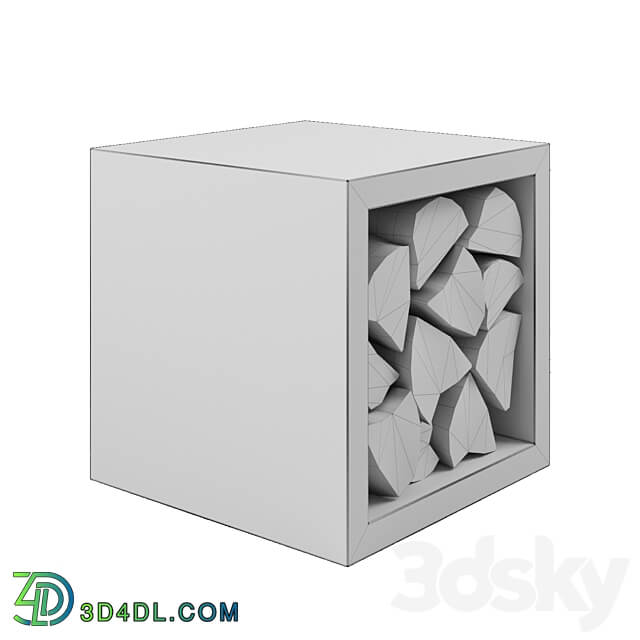 Concrete firewood rack Concretika 45cm free Other 3D Models