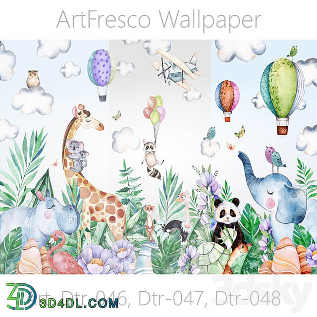 ArtFresco Wallpaper Designer seamless wallpaper Art. Dtr 046, Dtr 047, Dtr 048 OM