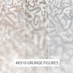 Creativille wallpapers 8310 Grunge Figures 3D Models 