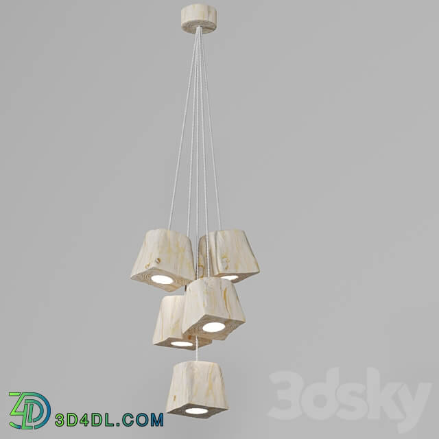 Querk LED 05 by Ruwoo OM Pendant light 3D Models