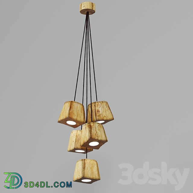 Querk LED 05 by Ruwoo OM Pendant light 3D Models