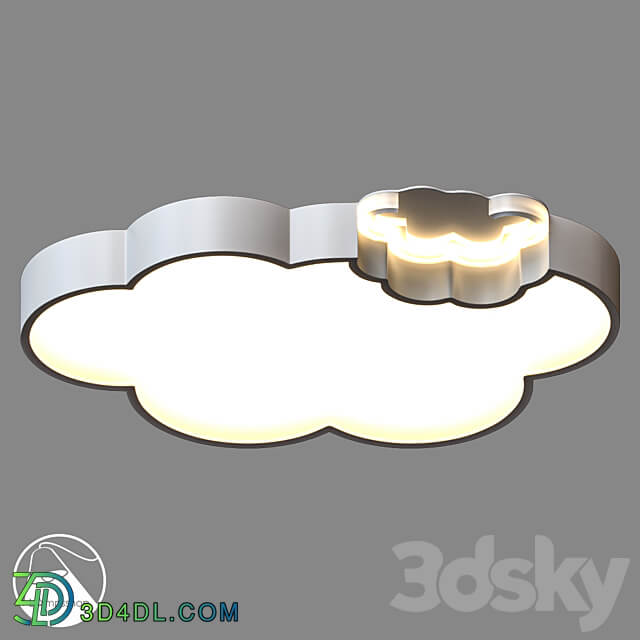 LampsShop.com PL3011 Ceiling Lamp Double Cloud Ceiling lamp 3D Models