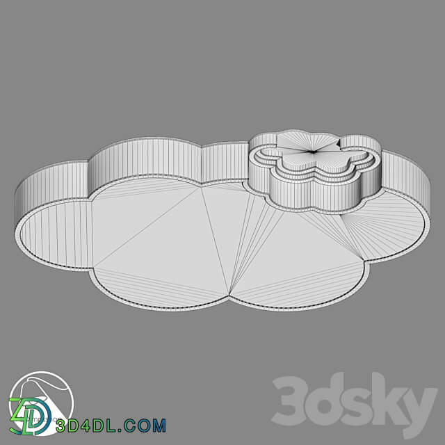 LampsShop.com PL3011 Ceiling Lamp Double Cloud Ceiling lamp 3D Models