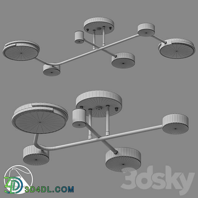 LampsShop.com PL3135 Ceiling Lamp Proccet Corner Ceiling lamp 3D Models