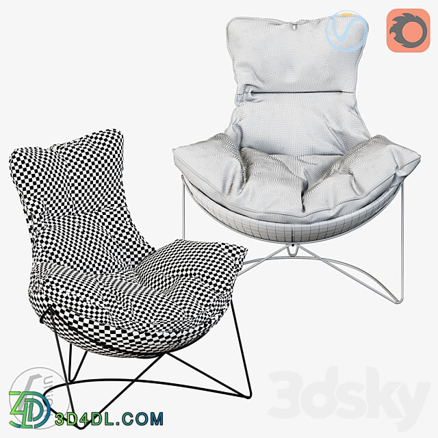 Armchair K0014 4Union.ru 3D Models