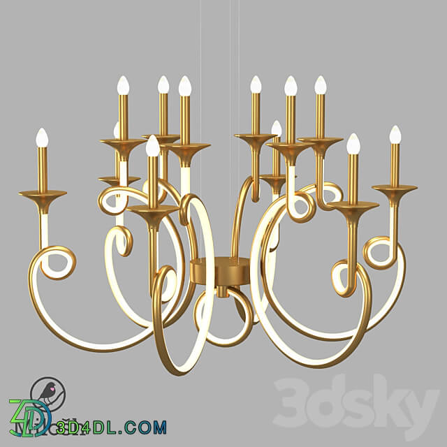 om MILOSH TENDENCE 0895CL 12GD Pendant light 3D Models