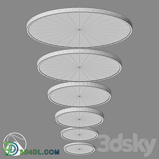 LampsShop.com PL3104 Ceiling Lamp Ultra CIRCLE Ceiling lamp 3D Models