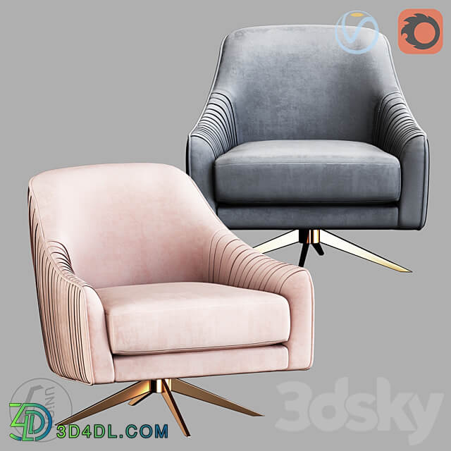 Armchair K0046 4Union.ru 3D Models