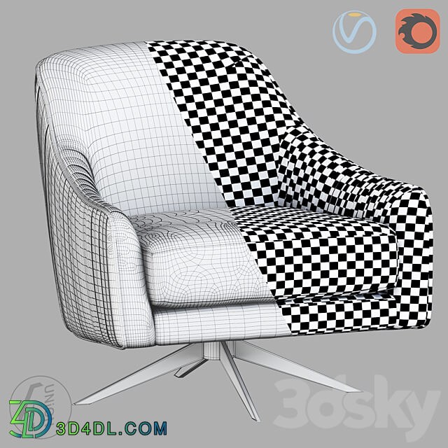 Armchair K0046 4Union.ru 3D Models