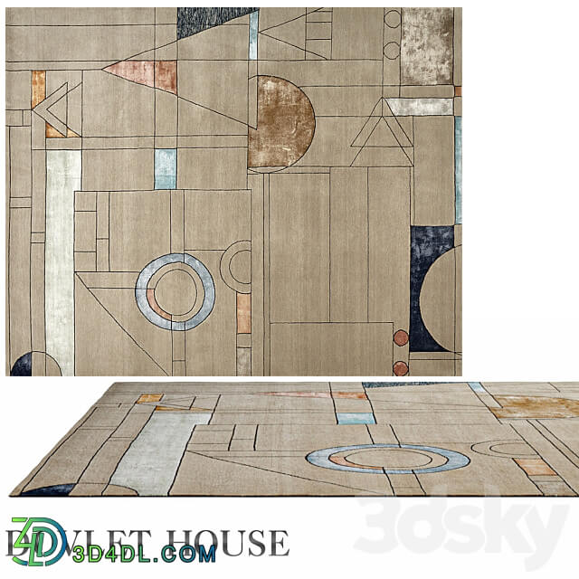 Carpet DOVLET HOUSE art 15803 3D Models