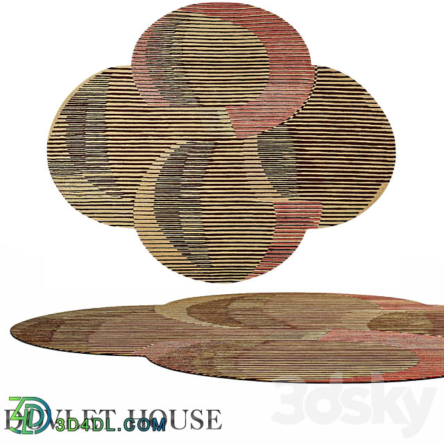 Carpet DOVLET HOUSE art 15809 3D Models