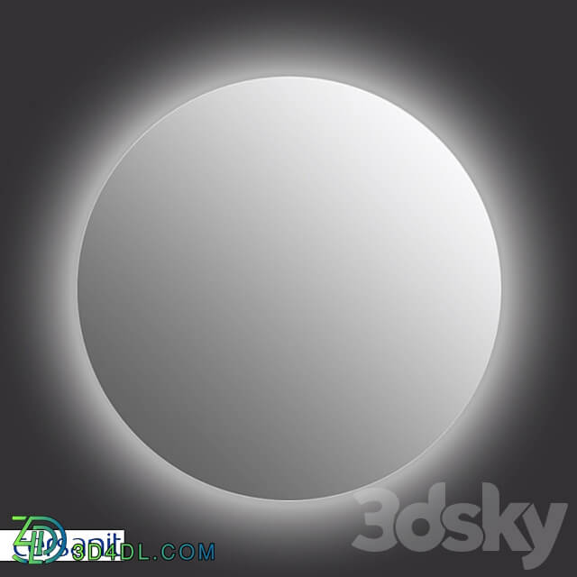 Mirror Cersanit ECLIPSE smart 80x80 round A64143 3D Models