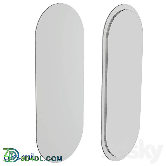 Mirror Cersanit ECLIPSE smart 50x122 with light oval A64150 3D Models